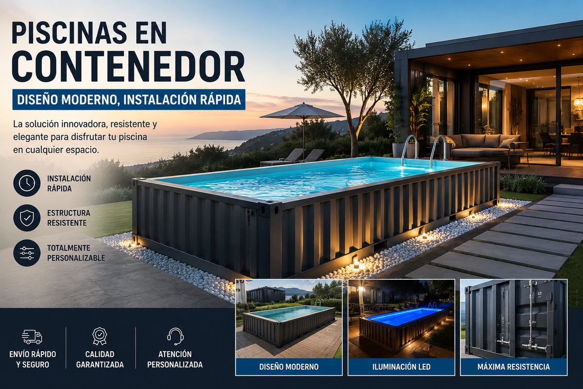 Piscinas en Contenedor en España | Ventajas, Instalación y Guía de Compra