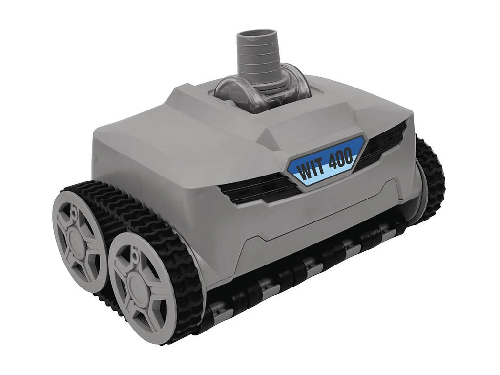 Robot de piscina de succión hidráulico "FASTER" - Suministrado con 12 tramos de tubos de 1 m - Estructura: ABS + POM - Color: Gris