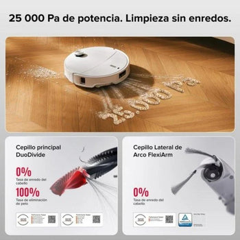 Robot Aspirador y Fregasuelos Roborock Qrevo Curv 2 Pro Navegación AI 25.000