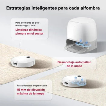 Robot Aspirador y Fregasuelos Roborock Qrevo Curv 2 Pro Navegación AI 25.000