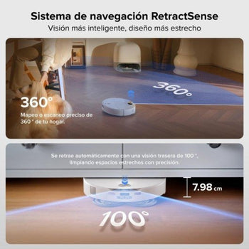 Robot Aspirador y Fregasuelos Roborock Qrevo Curv 2 Pro Navegación AI 25.000