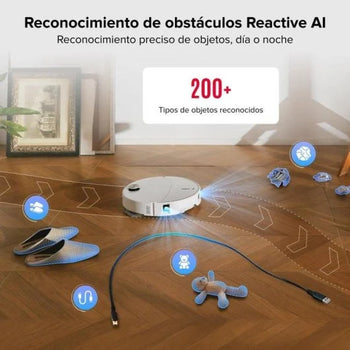 Robot Aspirador y Fregasuelos Roborock Qrevo Curv 2 Pro Navegación AI 25.000